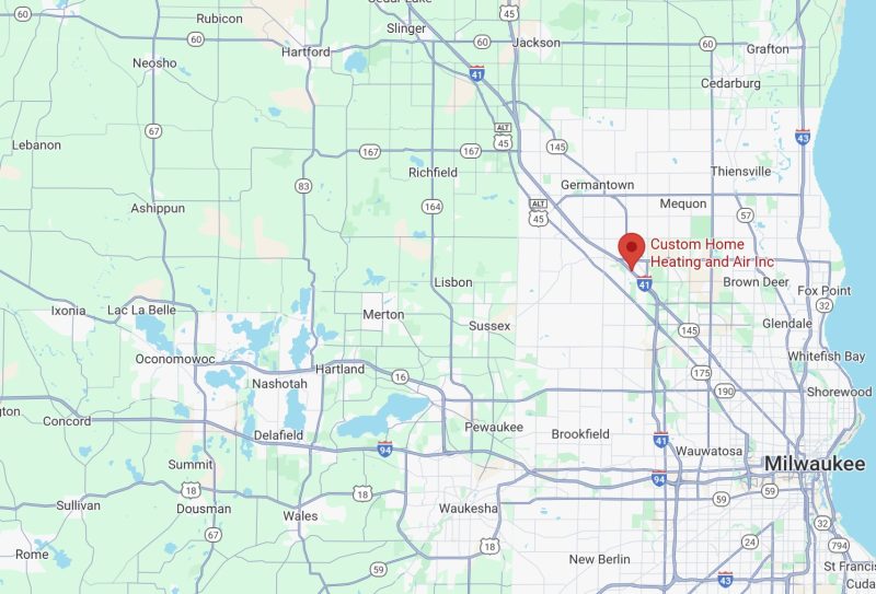 Menomonee Falls Area HVAC Service Areas